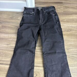 NWT Madewell Black Vintage Flair Jeans